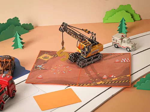 Miniatura 6 de Liif Tarjeta de cumpleaños emergente 3D para niño de 5 años, sobre incluido