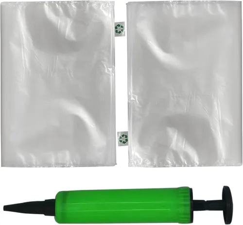 Miniatura 15 de Miupoo Bolsas de aire de embalaje, bolsa protectora de embalaje de aire inflable de plástico transparente con cojín de bomba gratis, bolsa