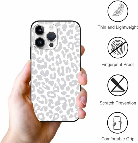 Miniatura 5 de Paquete de 2 Fundas de Teléfono Bonitas con Estampado de Guepardo para Apple iPhone 13 Pro Max de 6.7 Pulgadas, Fundas de Diseño