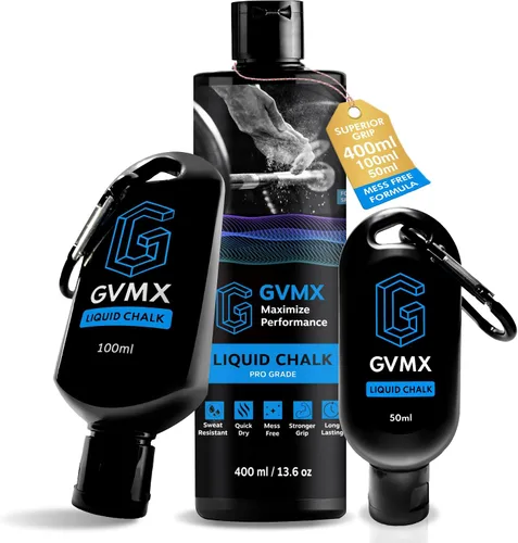 Miniatura 9 de 50ML/100ML/400ML Superior Grip Premium Liquid Chalk. Long Lasting Mess-Free Gym Chalk for Weightlifting, Gymnastics, Climbing. Fast Drying