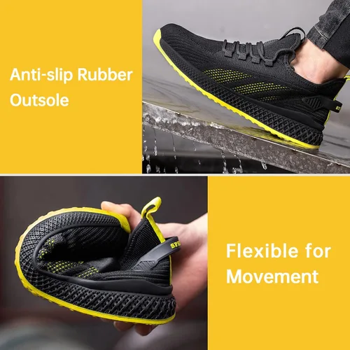 Miniatura 3 de SPIEZ Lightweight Composite Toe Work Shoes for Women, Comfotable Puncture Proof Safety Shoes for Ladies, Breathable Fashion Sneakers for Work and