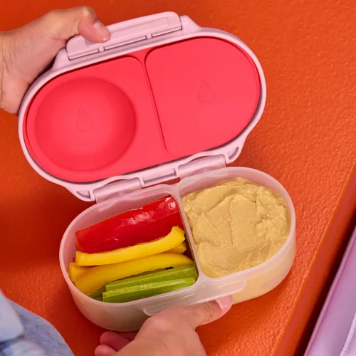 Miniatura 5 de b.box Caja de aperitivos – Mini caja Bento a prueba de fugas para niños y niños pequeños, recipientes de aperitivos de 2 compartimentos para niños