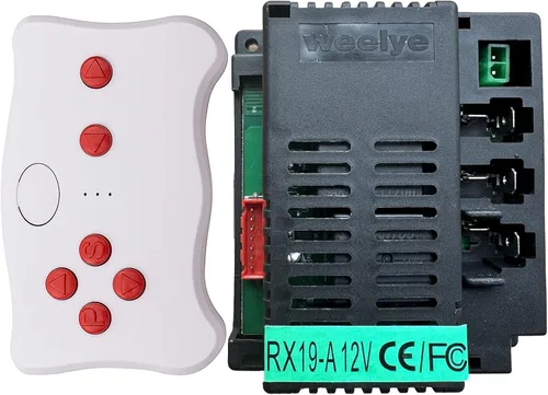 weelye RX19-A 12V FCC CE Enchufe de cuatro lados para niños paseo en coche 2.4G Bluetooth Control remoto y receptor Accesorios para niños Paseo