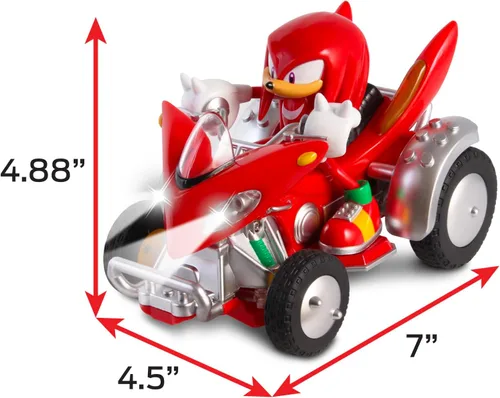 Miniatura 3 de NKOK Sonic NKOK Knuckles ATV R/C (con luces), para edades de 6 años en adelante, permite a los niños fingir conducir y divertirse al mismo tiempo.