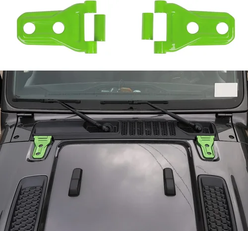 Miniatura 16 de RT-TCZ Kit de decoración exterior para bisagra de capó para Jeep Wrangler JL JLU y Gladiator JT 2018-2023, azul