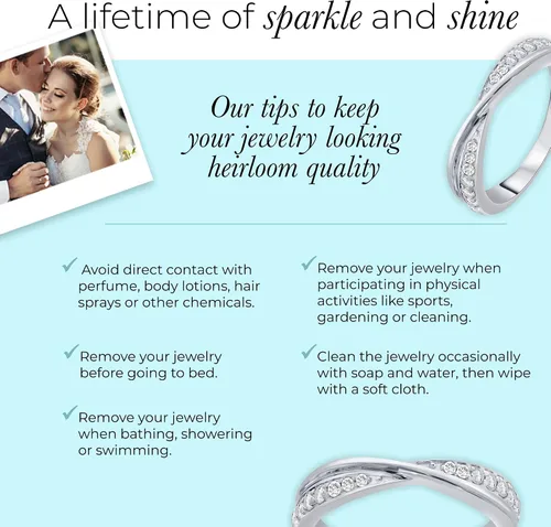 Miniatura 5 de La Joya 14 CT TW Certified Lab Created Diamond Bands for Women - Solid 10k Yellow or White Gold Diamond Wedding Rings, Anniversary Bands, Promise