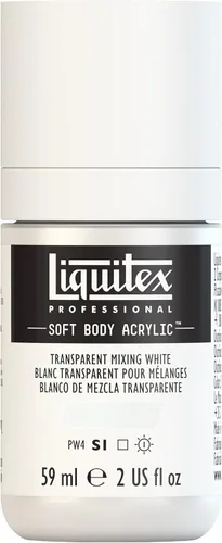 Miniatura 49 de Liquitex Professional Soft Body - Pintura acrílica, botella de 2 onzas (59 ml), blanco titanio Titanio Blanco