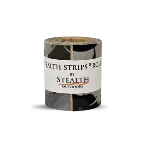 Stealth Strips Cinta silenciadora Smoke Camo | Tela silenciadora autoadhesiva | Ideal para silenciar todo tu equipo de caza de metal y accesorios |