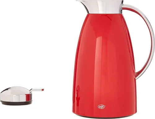 Miniatura 2 de Alfi Gusto AG1900RD2 - Jarra dispensadora térmica de metal lacado al vacío de vidrio de 1,0 L, color rojo, talla única