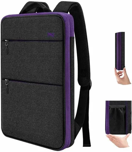 Miniatura 16 de ZINZ Mochila delgada y expandible para laptop con funda de 15, 15.6 y 16 pulgadas, bolsa resistente a derrames para notebooks, estuche