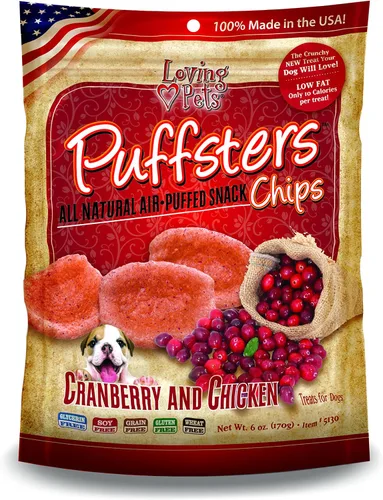 Miniatura 2 de Loving Pets Puffsters - Golosinas de pollo y plátano para perros (4 onzas), (5110)