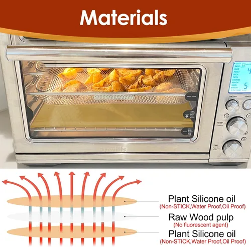 Miniatura 7 de Forros desechables para freidora de aire CHEFMAN, 125 hojas de papel pergamino compatibles con accesorios para freidora de aire Instant Pot