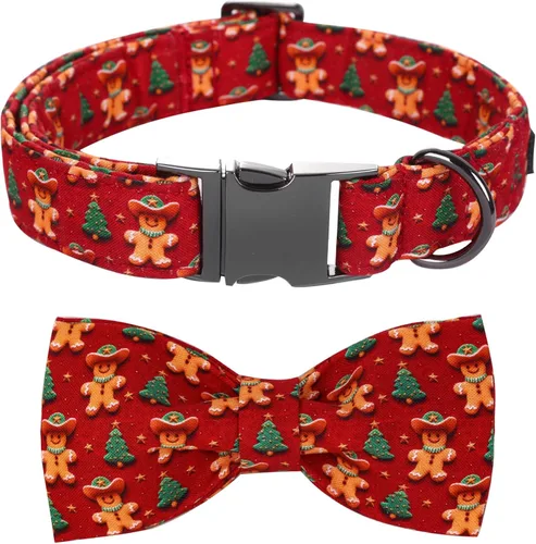 Miniatura 25 de Collar para perros - Rugby con flores Collar para mascotas con lazos para perros Corbatin para mascotas Collar para perros ajustable Collar
