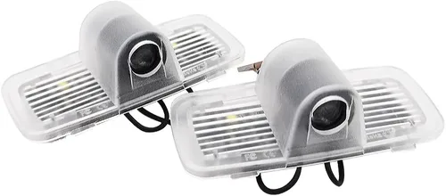 Miniatura 4 de 2 piezas Proyector LED de Logo para Puerta de Automóvil Lámpara de Bienvenida Luz de Puerta Kit de Luces de Charco Ridgeline Compatible