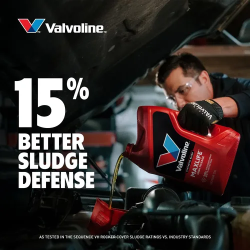 Miniatura 7 de Valvoline - Aceite de motor de mezcla sintética SAE 10W-40 de alto kilometraje, con tecnología MaxLife, 1 cuarto de galón, caja de 6