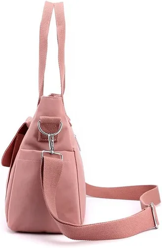 Miniatura 7 de Bolso de lona para mujer, bolso cruzado de nailon, bolso de hombro, bolso de hobo, lindo tamaño grande, casual, embrague