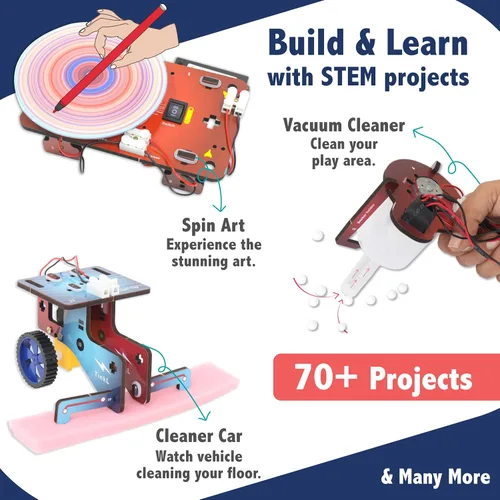 Miniatura 3 de Butterfly EduFields - Kits de proyectos STEM jumbo con más de 70 actividades para niños de 12 a 14 años Kits de ingeniería y robótica STEM