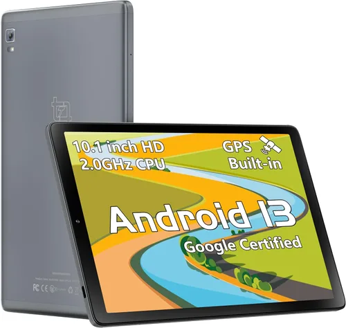 Topsand La última tableta Android 13, tableta de 10.1 pulgadas con procesador de cuatro núcleos de 2.0 GHz, 64 GB de ROM, 1 TB expandible, cámara de