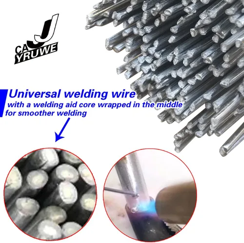 Miniatura 6 de Varilla de soldadura de aluminio de 32.8 ft, 19.7 ft, alambre de soldadura universal de baja temperatura para Al cobre, hierro y acero, reparación