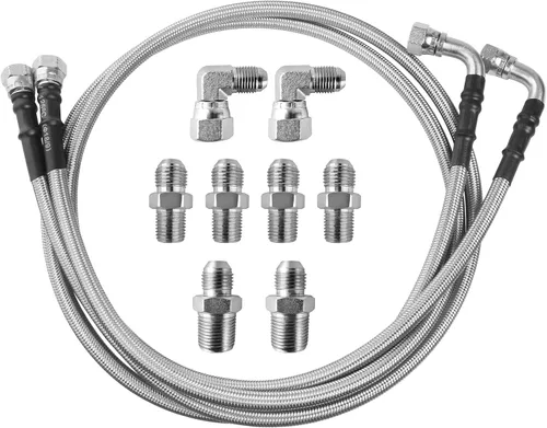6AN 52 pulgadas de aceite fluido de transmisión kit de línea de manguera para GM Chevy Ford GMC Buick Cadillac coches y camiones manguera de PTFE