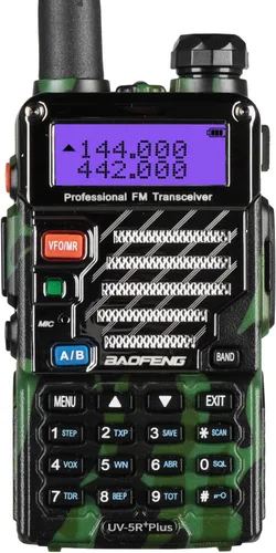 Miniatura 7 de BAOFENG UV-5R+ Plus Radio bidireccional, largo alcance para adultos, recargable con auricular, walkie talkie para exteriores, 144-148 420-450 MHz