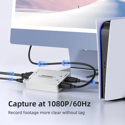 Miniatura 2 de Tarjeta de video HDMI de captura USB 3.0, transmisión en vivo y grabación, HDMI a USB Dongle Full HD 1080P Transmisión en vivo Video Game Grabber