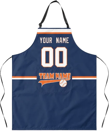 Miniatura 15 de ANTKING Custom Apron with Pocket Custom Any Name and Any Number Gifts for Dad Men Fans