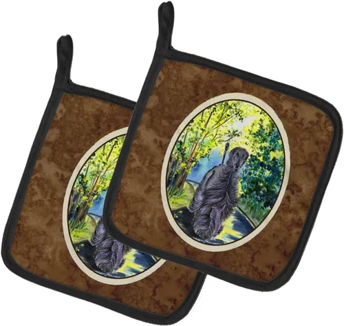 Miniatura 122 de Caroline's Treasures SS8617PTHD - Juego de soportes para ollas de cocina resistentes al calor, almohadillas calientes para horno para cocinar, Husky