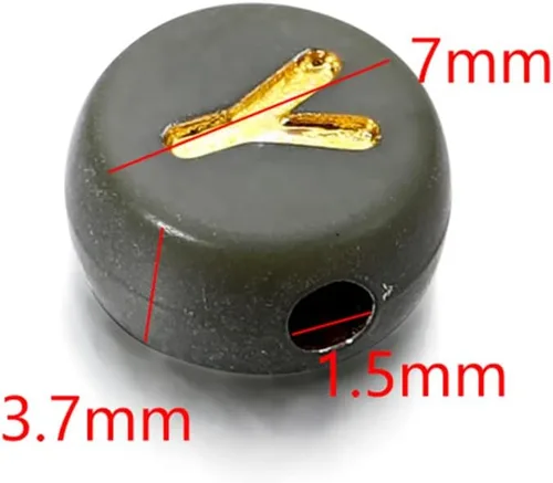 Miniatura 2 de 100-500 unids/bolsa de acrílico con letras del alfabeto, espaciador, cuentas sueltas hechas a mano para hacer joyas DIY, encontrar accesorios