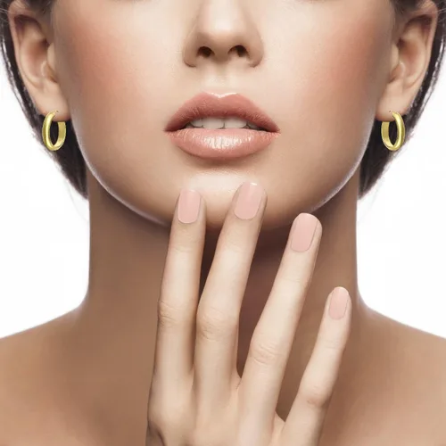 Miniatura 4 de MCS Jewelry - Pendientes de aro de oro amarillo de 14 quilates (diámetro 2,5 a 1.4in)