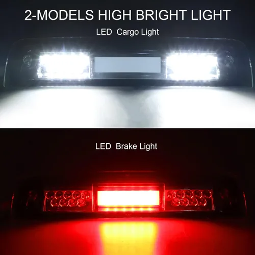 Miniatura 2 de Tresound Tercera luz de freno LED para Dodge Ram 1500 2500 3500 2009-2017 Luz de carga