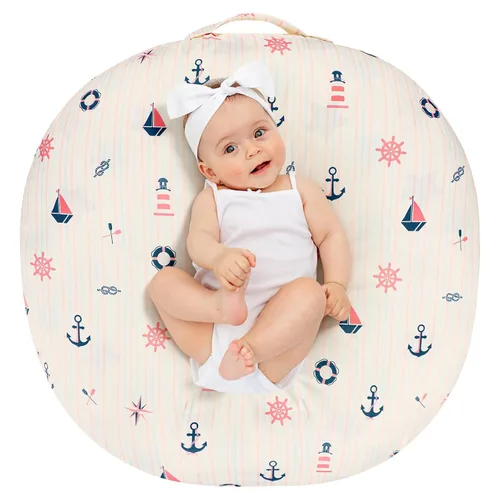 Miniatura 11 de DILIMI Funda para tumbona para recién nacido, ultra suave y cómoda, funda extraíble para almohada de tumbona infantil, granja (almohada no incluida)