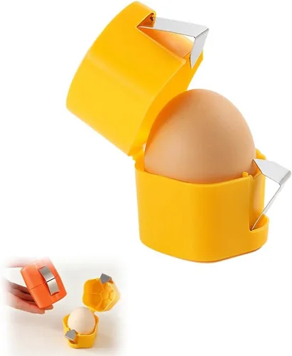 Abridor de cáscara de huevo, cortador de cáscara de huevo, nuevo abridor de huevos de mano para huevos duros, herramienta de galleta de huevos para