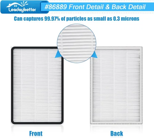 Miniatura 4 de Leadaybetter Paquete de 8 filtros HEPA 86889 mc-v199h 40324 para aspiradora Kenmore EF-1, pieza de repuesto #86889