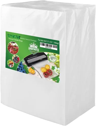 Bolsas selladoras al vacío de 100 galones grandes de 4 mil 11.5 x 18.5 pulgadas de grosor con grado comercial, sin BPA, resistente. Bolsas