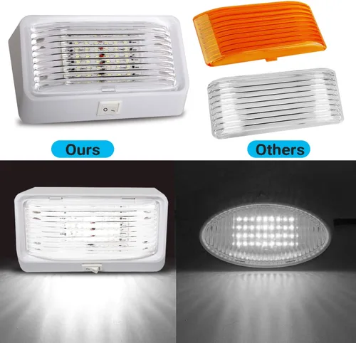 Miniatura 4 de BlueFire Luz LED superbrillante para porche de caravana, luces exteriores para porche, luz de repuesto de 12 V con interruptor de encendido/apagado