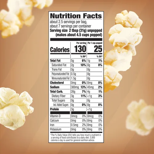 Miniatura 2 de Orville Redenbacher's Naturals Simply Salted palomitas de maíz, bolsa clásica, 3