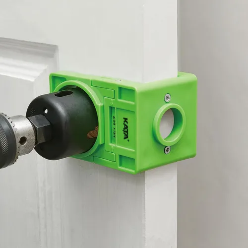 Miniatura 8 de KATA 1-3/8" - 1-3/4" Kit de instalación de cerradura de puerta con ranuras grandes de eliminación de astillas, sierra de agujero para cerradura