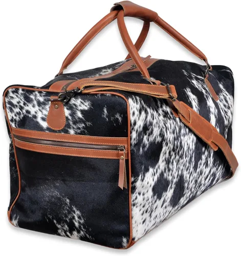Miniatura 17 de Ranch Junkie Highlands Large Genuine Cowhide Weekender Cowhide Duffel