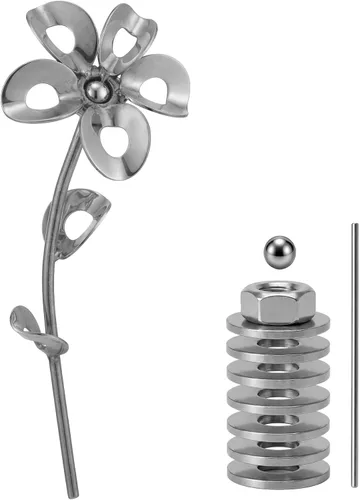 Miniatura 13 de Zonon Kit de práctica de soldadura de flores 3D para principiantes, proyecto de soldadura de acero inoxidable 201, cupones de cosas de arte de metal