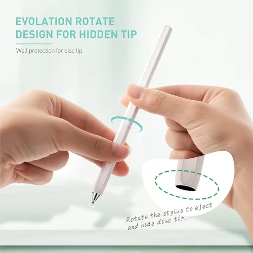 Miniatura 3 de Lápiz capacitivo para pantallas táctiles, lápiz capacitivo universal de alta sensibilidad y precisión con punta de disco para pantalla táctil