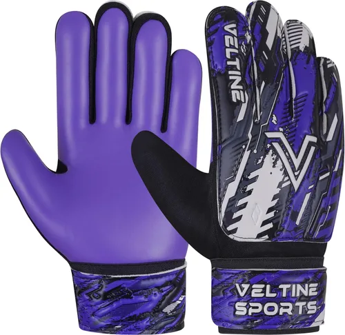 Miniatura 8 de Guantes de portero de fútbol para niños, jóvenes y adultos, guantes de portero de fútbol con protección doble en la muñeca y palmas de látex