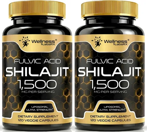 Shilajit del Himalaya para hombres, extracto de shilajit de 1500 mg por porción, shilajeet puro para mujeres con ácido fúlvico de origen natural,