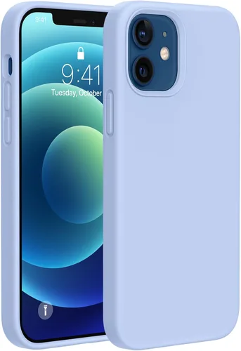 Miniatura 244 de Miracase Funda diseñada para iPhone 13, con protector de pantalla de vidrio templado, forro de microfibra suave antiarañazos, funda de goma