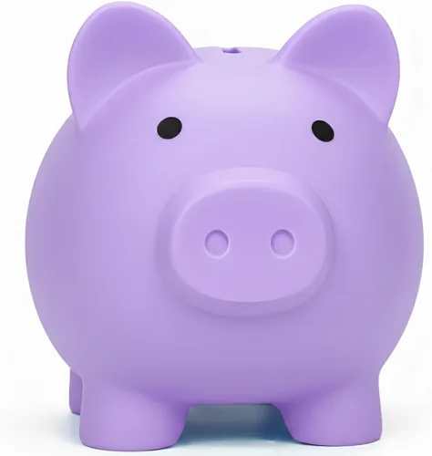 Miniatura 13 de Alcancía para Sbrvaniy Piggy Coin Banks para niños y niñas, mi primer banco de dinero de plástico irrompible tamaño S/M/L decoración ahorro Navidad