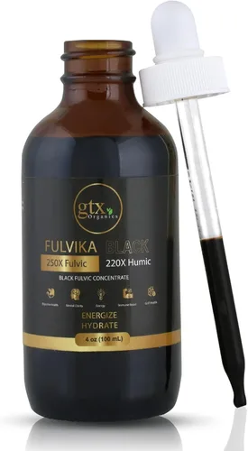 Gotas minerales traza (400 porciones) (sin sabor) – 74 minerales de ácido húmico y fúlvico concentrado, a base de plantas, suplemento de