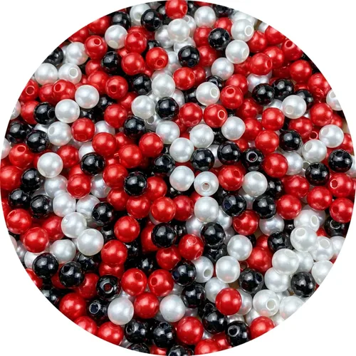 Miniatura 38 de Perlas de cuentas, 4000 piezas de cuentas de perlas de 3 mm redondas para llaveros, pulseras, collares, llaveros, joyería, manualidades, decoración