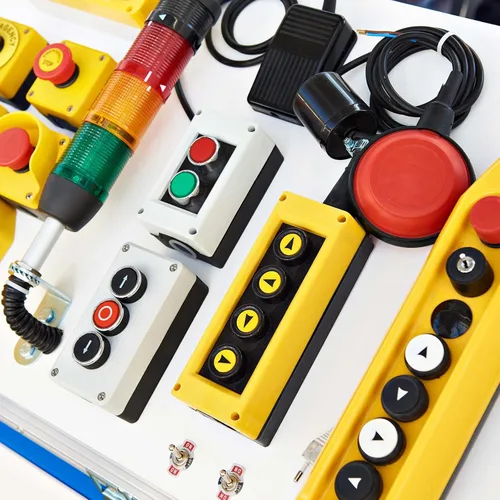 Miniatura 2 de Uxcell - Estación de interruptor de botón de bloqueo automático de hongos con luz verde