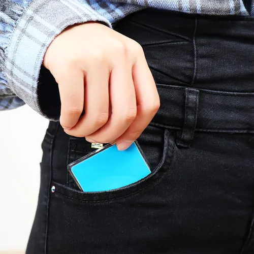 Miniatura 5 de Zonon Paquete de 48 fundas protectoras para tarjetas de seguridad social de 24 mil, soporte de plástico impermeable de PVC transparente, fundas