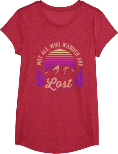 Miniatura 46 de Not All Who Wander Are Lost Vintage Mountains - Camiseta de senderismo, Negro, S